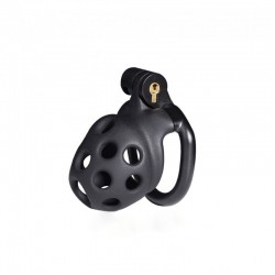 Male Chastity Device 3D Printing Resin Chastity Device Black X-Small