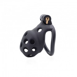 Male Chastity Device 3D Printing Resin Chastity Device Black Small