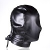 Leather Hood Full Mask Costume Party Wear
