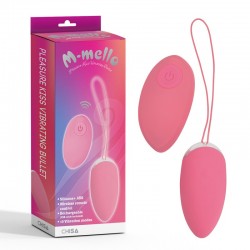 Pink Vibrating Egg with Pleasure Kiss Vibrating Bullet