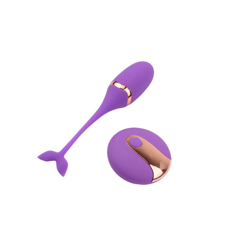 Фиолетовый вибростимулятор с пультом Beckoning Beats Bullet Vibrator. Артикул: IXI60592
