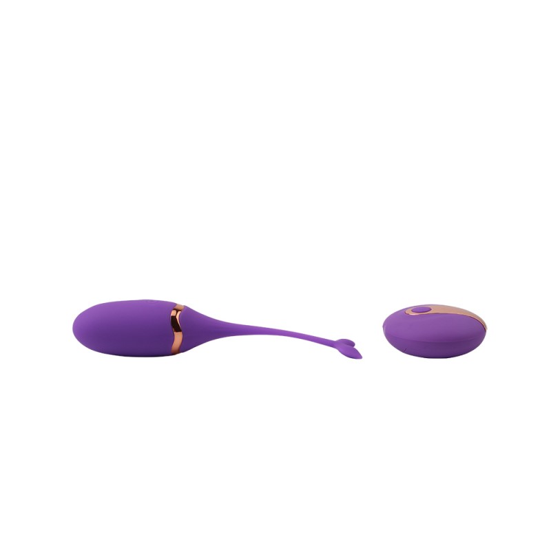 Фиолетовый вибростимулятор с пультом Beckoning Beats Bullet Vibrator. Артикул: IXI60592