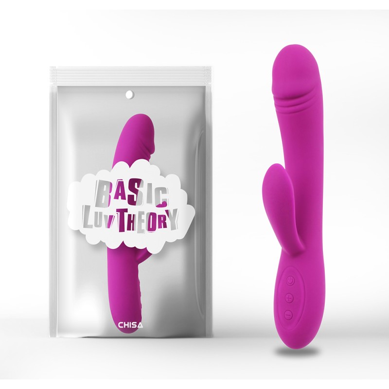 Фиолетовый нежный вибратор с клиторальным стимулятором Romp Vibe. Артикул: IXI60596
