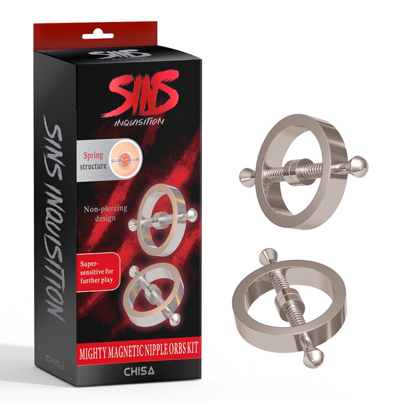 Spring Metal Nipple Clamps Sins Inquisition. Артикул: IXI60614