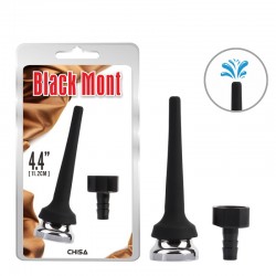      Black Mont Tapered Silicone Enema Attachment   
