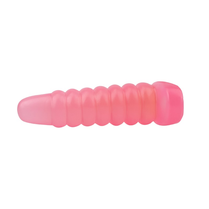 Chubby Ribbed Butt Plug Pink Hi Rubber Chubby Anal Plug. Артикул: IXI60626