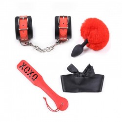 3-piece set for bdsm games black-red Shades of Love