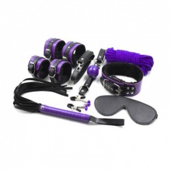 8-piece set for bdsm games black-purple Shades of Love