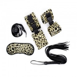 Set for bdsm games of 5 pieces leopard Shades of Love