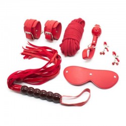 Set for bdsm games of 6 pieces red Shades of Love