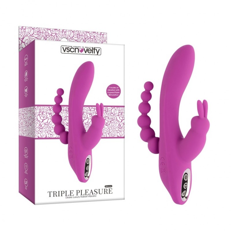 Desire Luxury Rabbit Vibrator Triple Pleasure. Артикул: IXI60691