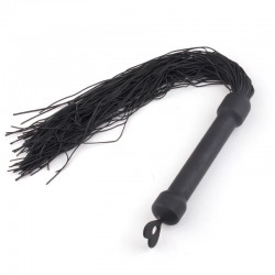 Black Silicone Sensual Whip   