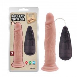      G-spot Beast Vibrator Dildo Flesh   