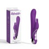 Vibrator with clitoral stimulator Missile Rabbit Purple