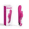 Pink vibrator with clitoral stimulator Missile Rabbit