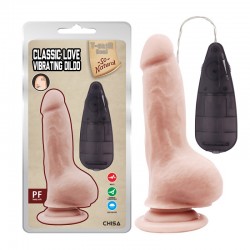 Body vibrator with suction cup and remote control Classic Love Vibrating Dildo