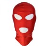 Fetish mask red open mouth and eyes Hood Showing Mouth and Eyes