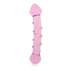 Glass dildo pink Glass Romance