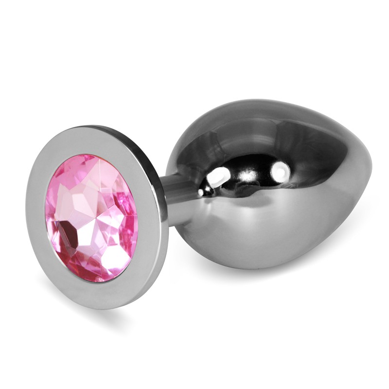 Анальная пробка с розовым камнем Rosebud Classic Metal Plug Large. Артикул: IXI60768