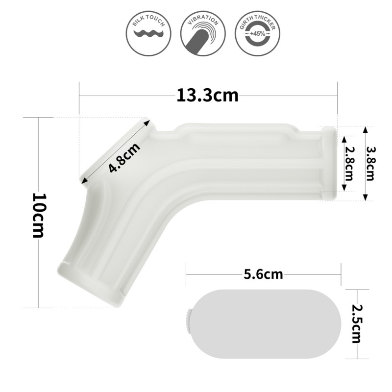 Насадка на пенис Vibrating Ridge Knights Ring with Scrotum Sleeve. Артикул: IXI60776