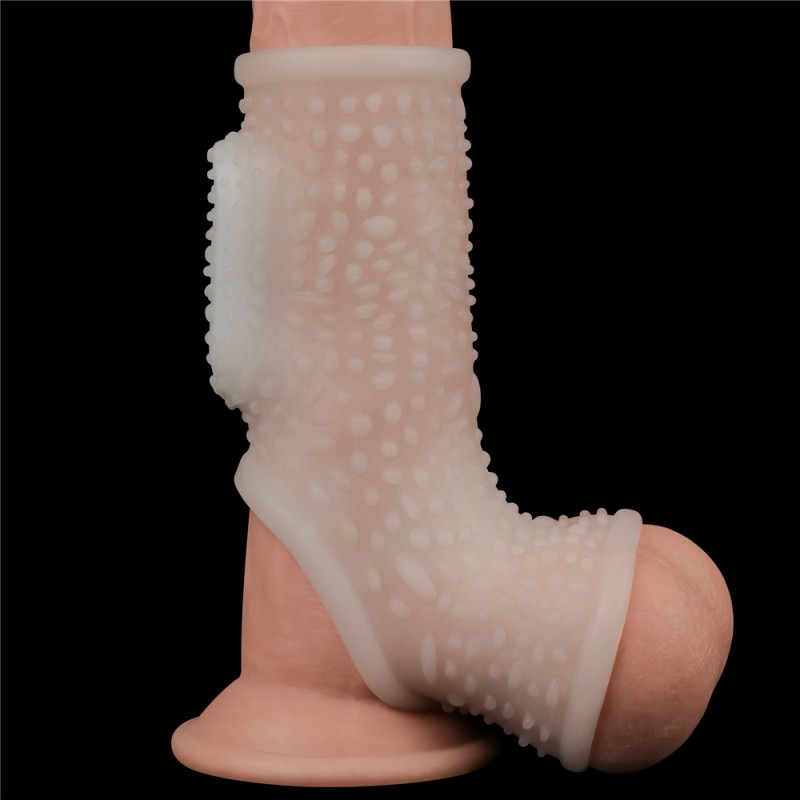 Насадка на пенис Vibrating Drip Knights Ring with Scrotum Sleeve. Артикул: IXI60777