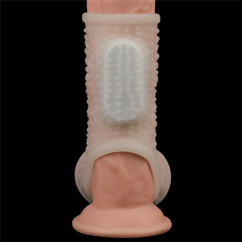 Насадка на пенис Vibrating Drip Knights Ring with Scrotum Sleeve. Артикул: IXI60777