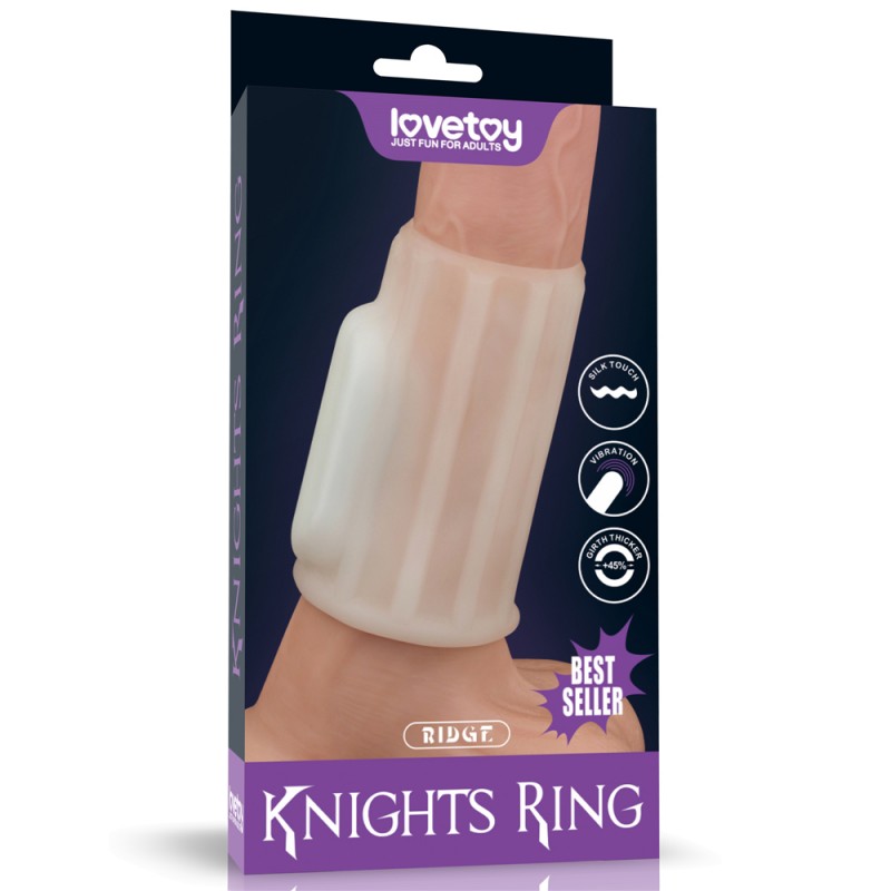 Насадка на пенис Vibrating Ridge Knights Ring. Артикул: IXI60780
