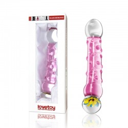 Glass dildo pink Glass Romance