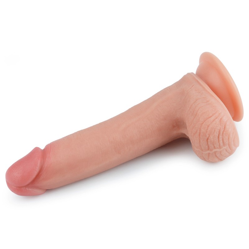 Фаллоимитатор из двойного слоя силикона телесный Dual layered Platinum Silicone Cock. Артикул: IXI60791