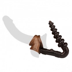 Cock Ring Conjoined Anal Plug Tower Erection Enhancer
