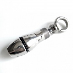 Stainless Steel Anal Lock Expanding & Locking Butt Plug   