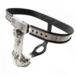 Newest Male Fully Adjustable Model-T Stainless Steel Chastity Belt with Hole Cage
