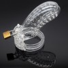 New Type Male Chastity Device with Perforated design Cage Long Clear