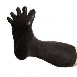 Латексные высокие носки с пальцами Latex Five Fingers Socks Small