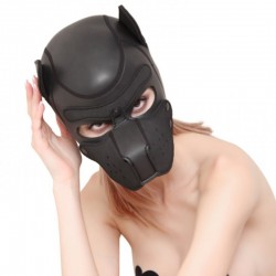 Neoprene Puppy Hood All Black   