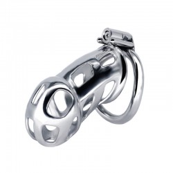 Newly designed stainless steel Cobra chastity device ZC216 по оптовой цене
