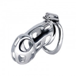 Newly designed stainless steel Cobra chastity device ZC216   