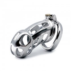 Newly designed stainless steel Cobra chastity device ZC217