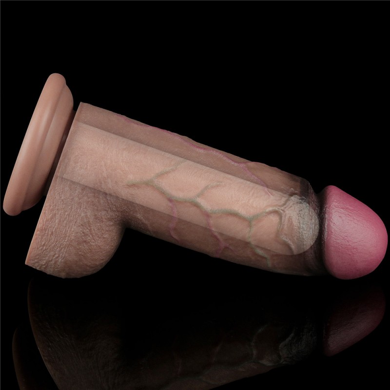 Dildo Giant Suction Cup Dual Layered Silicone Cock XXL 9.5. Артикул: IXI60870