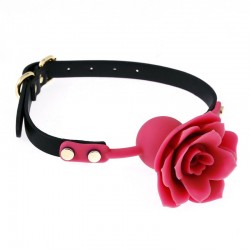      Silicone Rose Ball Gags Pink   