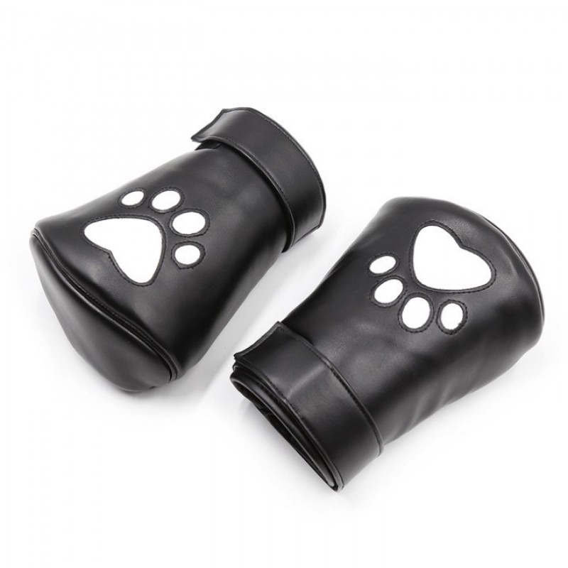 Leather bondage dog gloves. Артикул: IXI60938