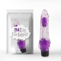 Vibrator multispeed transparent Realistic Vibe Purple 7.8