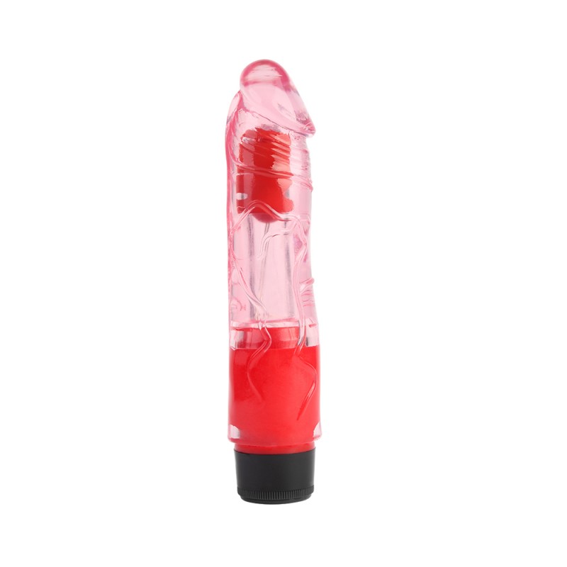 Вибратор мультискоростной прозрачный Realistic Vibe Pink 8.1. Артикул: IXI60981