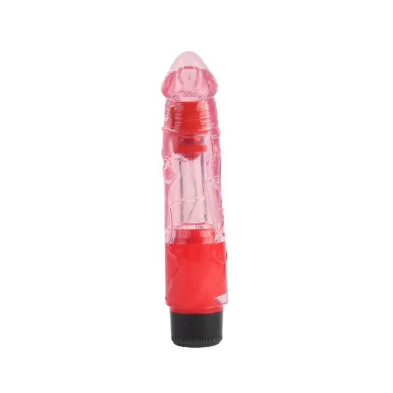 Вибратор мультискоростной прозрачный Realistic Vibe Pink 8.1. Артикул: IXI60981