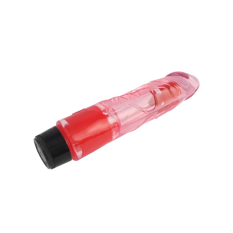 Вибратор мультискоростной прозрачный Realistic Vibe Pink 8.1. Артикул: IXI60981