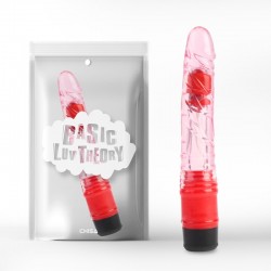 Vibrator multi-speed transparent Realistic Vibe Pink 8.8