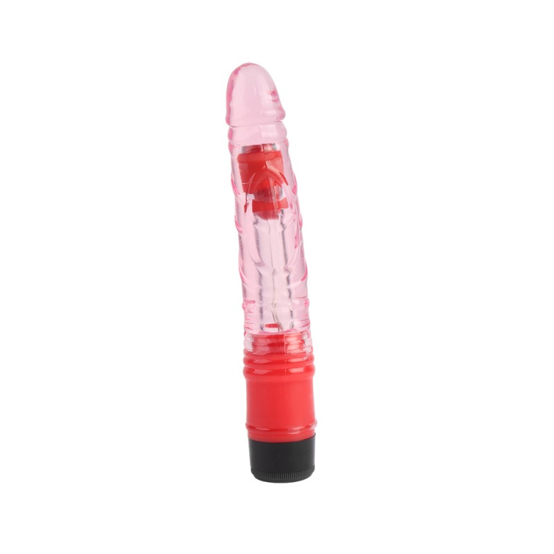 Вибратор мультискоростной прозрачный Realistic Vibe Pink 8.8. Артикул: IXI60986