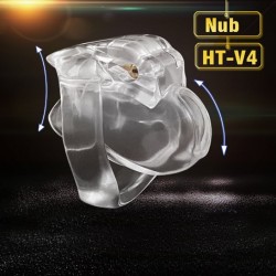 HT V4 Male Chastity Device Nub clear   