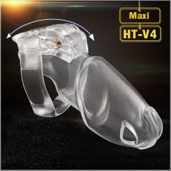 HT V4 Male Chastity Device Maxi clear   