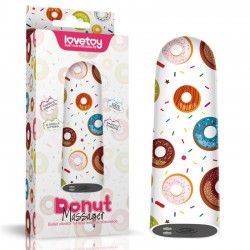 Compact Printed Vibrator Rechargeable Donut Massager